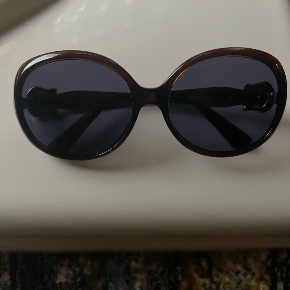 FENDI Polarized Sunglasses with Gold Belt Buckle detail on side.  Almost New!